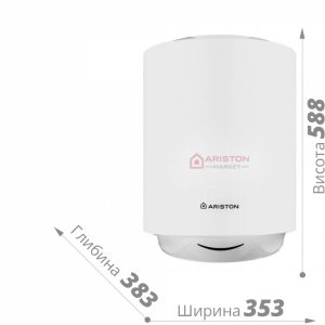 Накопительный водонагреватель Ariston ABS PRO1 R 30V Slim, 30 л