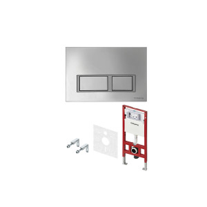 Инсталляция для унитазов TECE TECEspring S401201 (S955201) 4 в 1 со смывным бачком и с прямоугольный кнопкой смыва хром глянцевая (ТЕЦЕ S401201) S955201