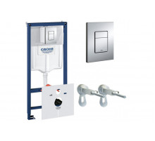 Инсталляция для унитаза GROHE Rapid SL 38775001, комплект 4 в 1, монтажная высота 1.13 м 38775001